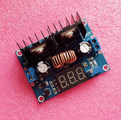 

LED Voltmeter PWM Adjustable 4-36V To 1.25-36V Step-Down Board Module XL4016 8A 200W DC-DC Power drop Module