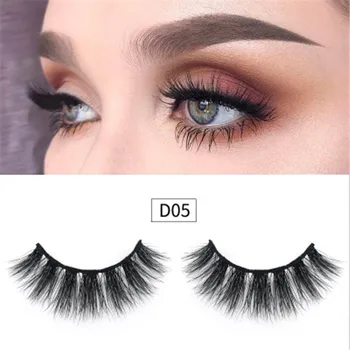 

Z'LRAQI BEAUTY 1 Pair Thick False Elelashes Long Handmade Reusble 3D Mink lashes Extension Cross Natural Eyelashes Beauty Makeup