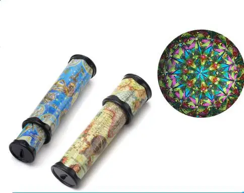 30cm Scalable Rotating Kaleidoscopes Extended Rotation Adjustable Fancy Colored World Baby Toy Children Autism Kid YH1017