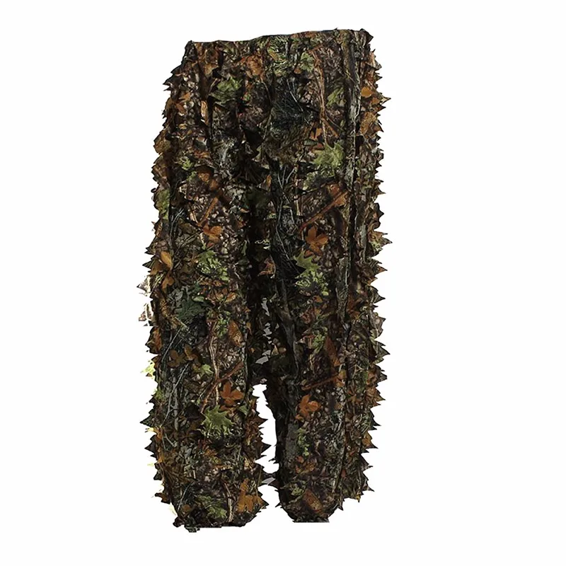Открытый лист ghillie костюмы лесной камуфляж свободный размер Джунгли Охота Одежда 3D Джунгли Охота