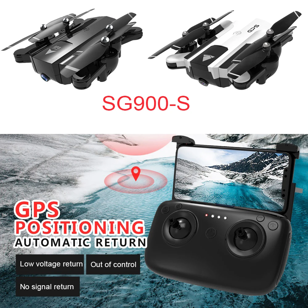 

SG900-S GPS Drone with camera HD 1080P Professional FPV Wifi RC Drones Auto Return Dron RC Quadcopter Helicopter New Arrival