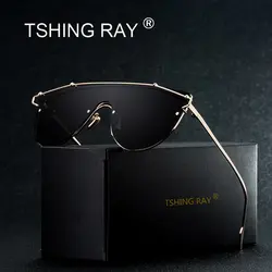 TSHING RAY Flat Top оправы солнцезащитных очков Для женщин Для мужчин модные Брендовая дизайнерская обувь Уникальный Одна деталь прозрачные линзы