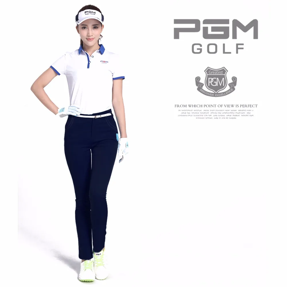 PGM брюки для гольфа Для женщин брюки спортивная одежда Женский приталенный пуловер, для гольфа, тенниса штаны быстросохнущая леди полной длины брюк высокоэластичная Спортивная