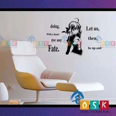 Anime Destino Noche Estancia Camisetas Sable Archer Etiqueta