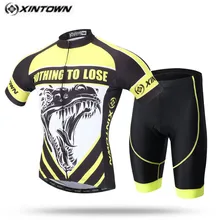 XINTOWN Велосипедное Джерси Биб шорты комплекты Для мужчин для верховой езды mtb велосипеда Костюмы костюмы животных желтый мужской Ropa Ciclismo рубашки