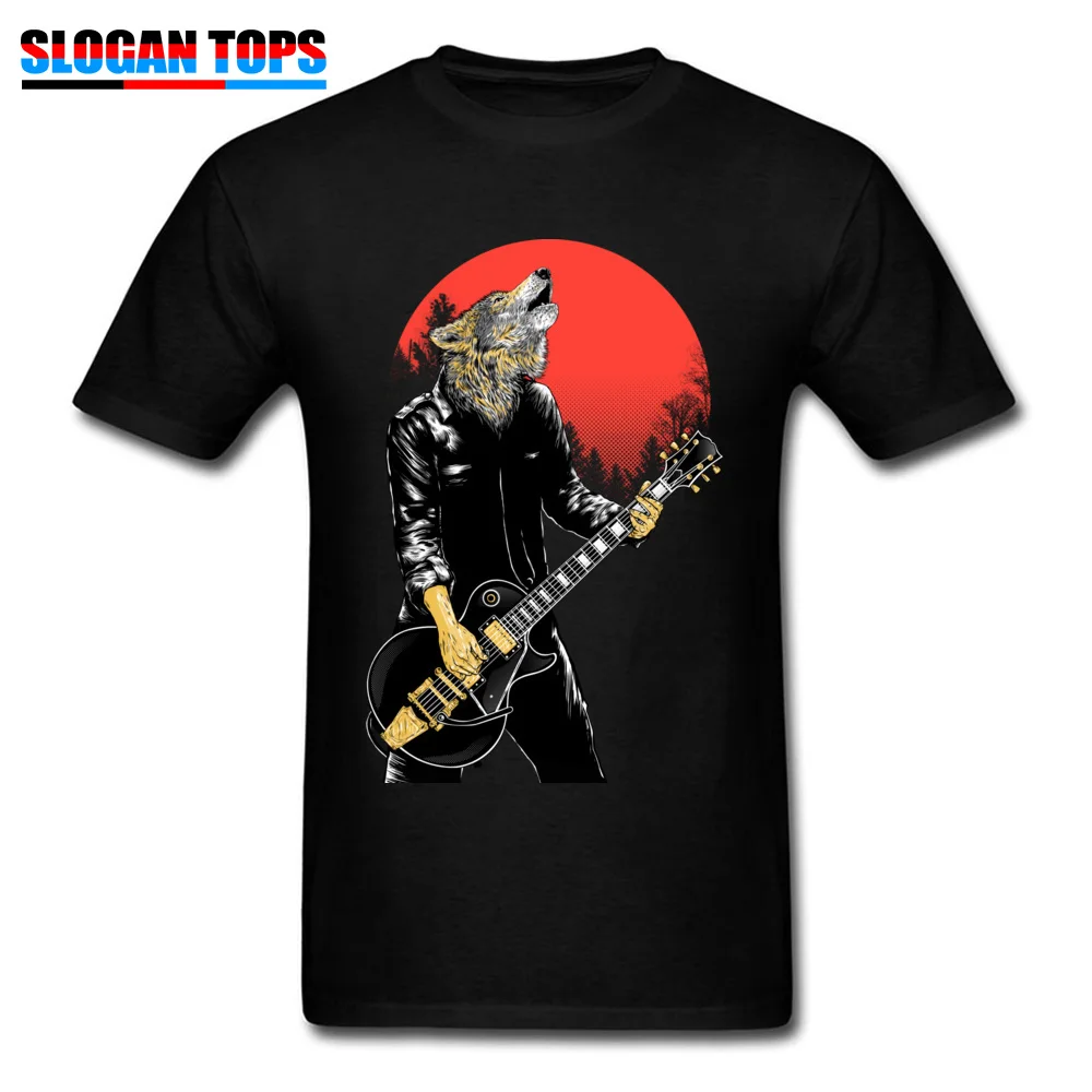 

Wolf Band Tshirt DJ Guitar Lover T Shirts Punk Man T-shirts Fall Tees Latest Cotton Tee-Shirts Heavy Metal Clothes Drop Shipping