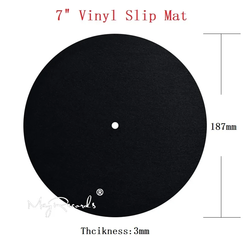 7 дюймовая виниловая коврик анти-статический войлочный коврик для проигрыватель пластинок виниловых пластинок