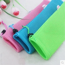 100 шт./лот CBRL маленькая Сетчатая Сумка, сетчатая Подарочная сумка, сумка на шнурке для камеры, ювелирные изделия на заказ и оптом
