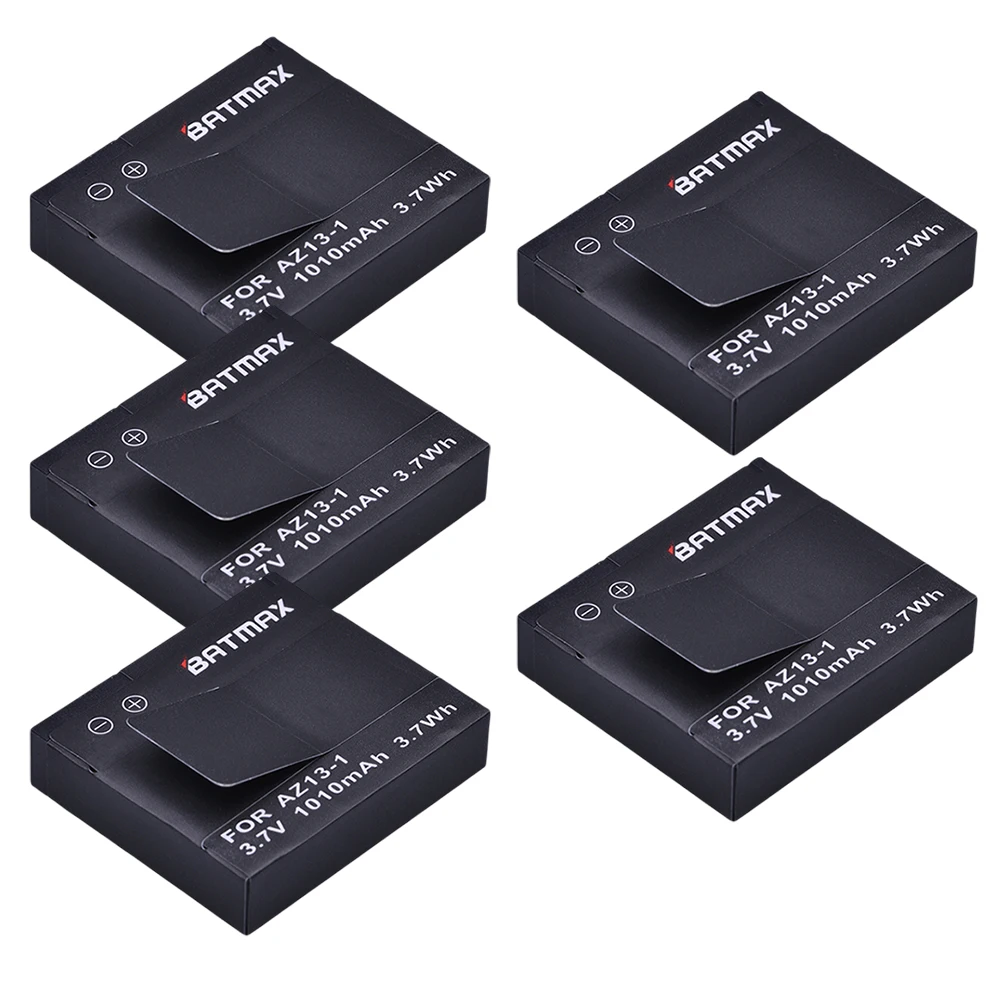 Per 5 Pz Xiaomi Yi Batteria Az13-1 Batteria Ricaricabile Li-Ion Akku 1010 Mah Per Xiaomi Yi Xiaoyi Di Azione Di Sport Della Macchina Fotografica Dv Ca