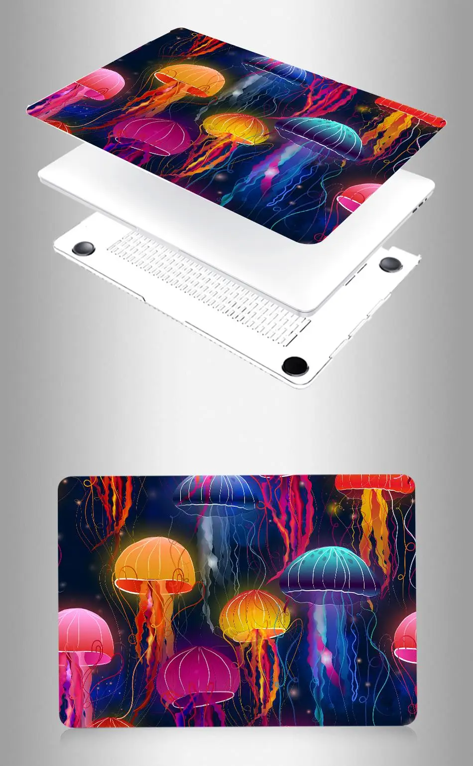 MTT Jellyfish Печатный чехол для Macbook Pro 13,3 15 retina чехол для Apple Mac book Air 13 15 чехол 11 12 дюймов для ноутбука