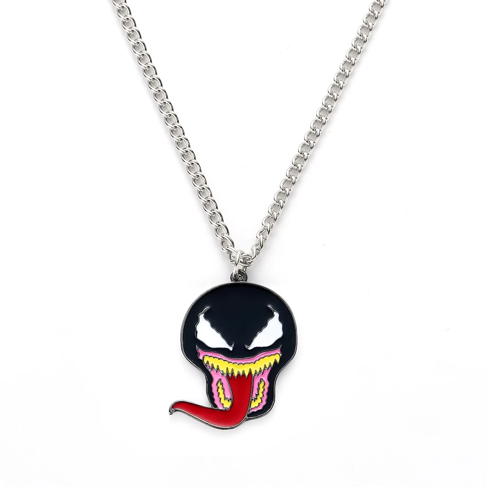2019 Marvel Venom Mask Logo Pendant Spider Man Venom Mask Enamel
