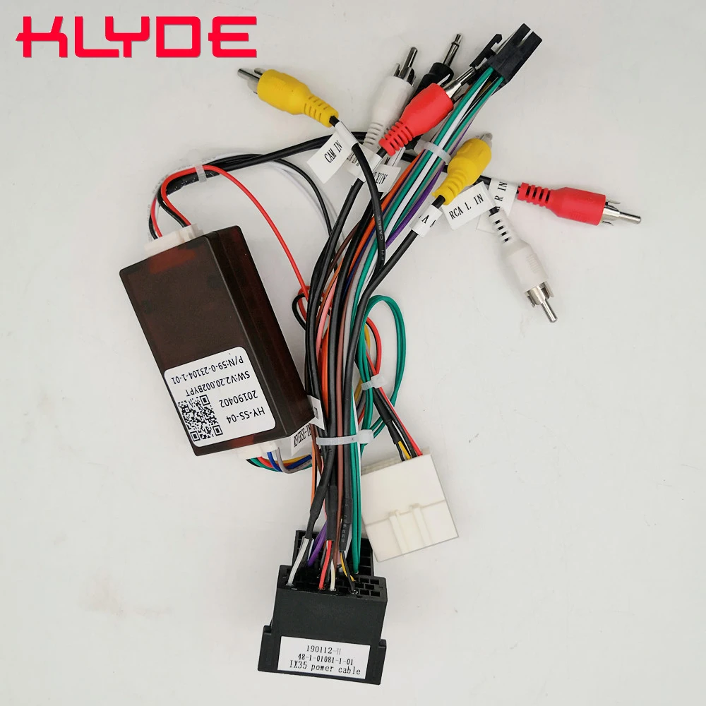 KLYDE Car Stereo Radio Wire Power Harness Adapter with Canbus Decoder