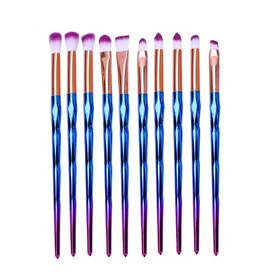by dhl or ems 100sets 10pcs/set Eyebrow Eyeshadow Powder Foundation Eyeliner Makeup Brush Kit Beauty Cosmetic Sets hot | Красота и