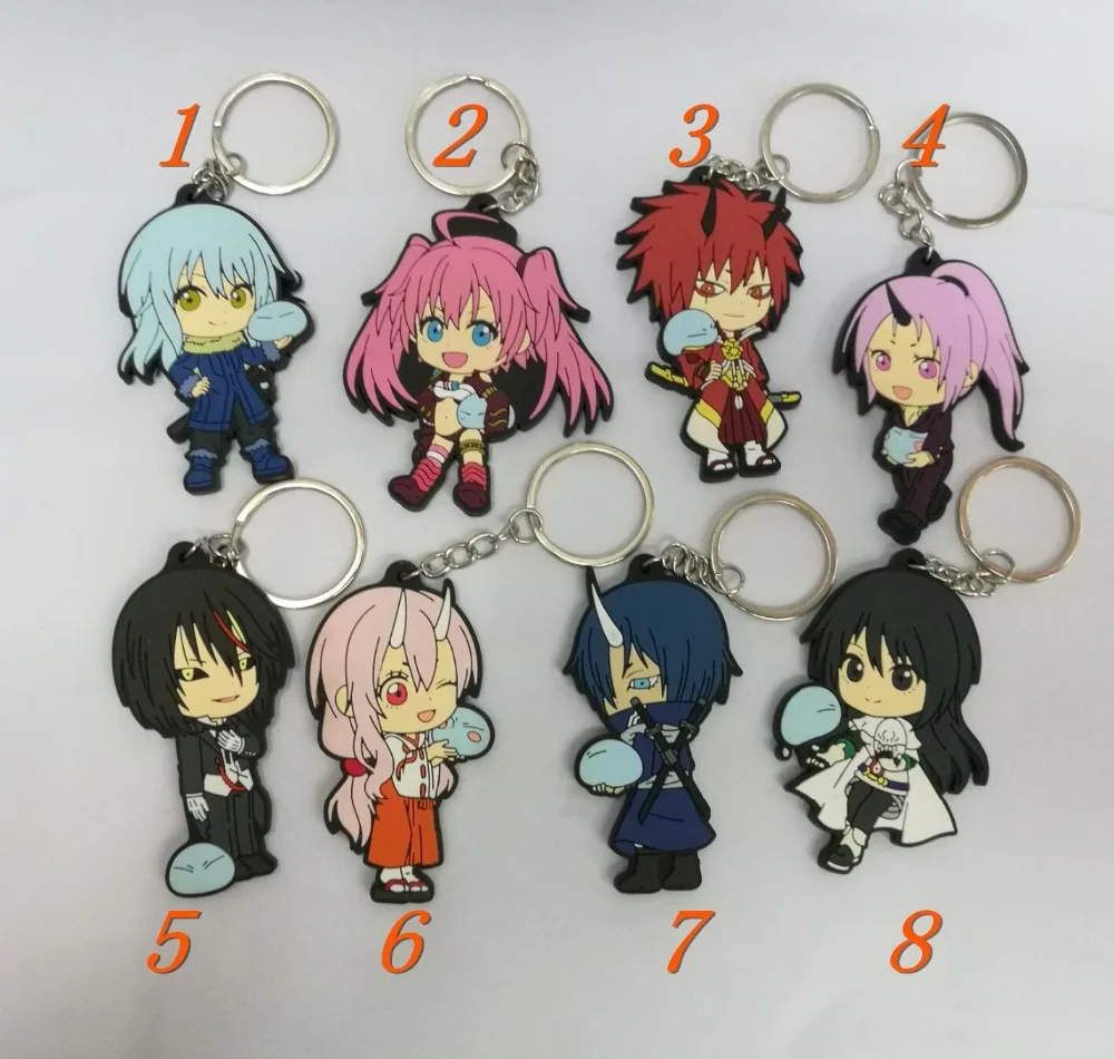 

1pcs Gc Novels Japan Cartoon Cartoon characters Keychain Rimuru Tempest benimaru shuna shion souei Milim Nava