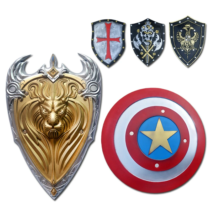 Оружие Zelda Shield Аниме косплей для Капитана Америки и Королевского Спарты крест