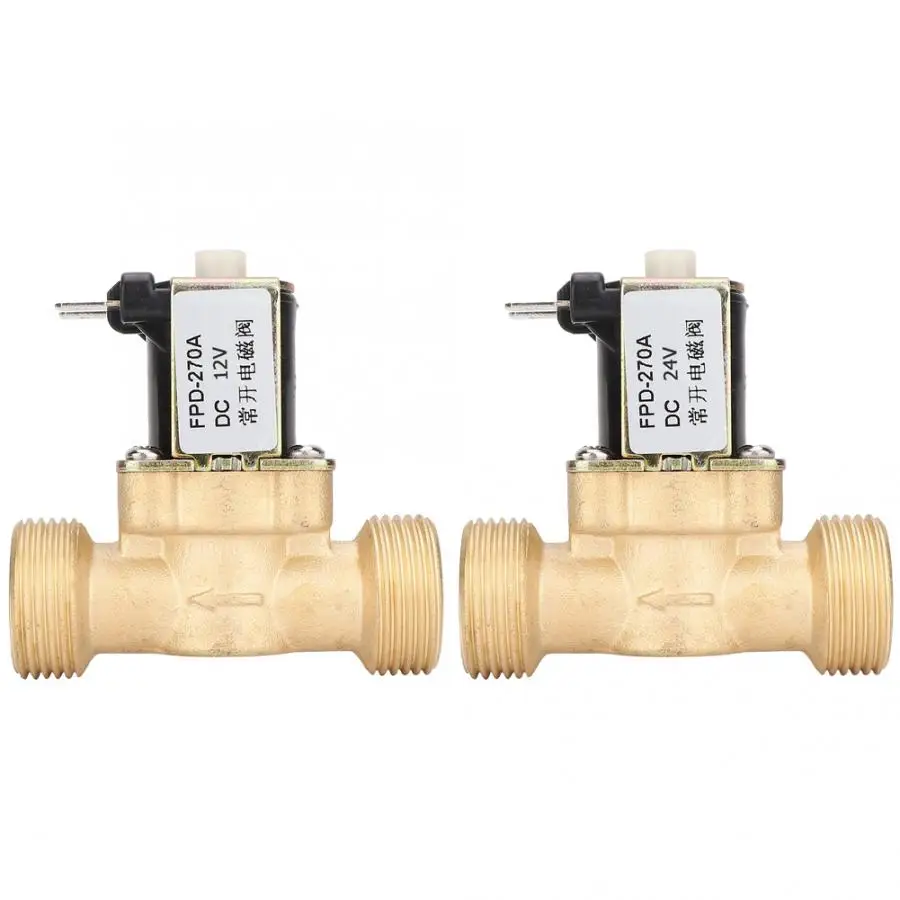 G3/" электромагнитный клапан воды входной переключатель нормально открытый латунный клапан