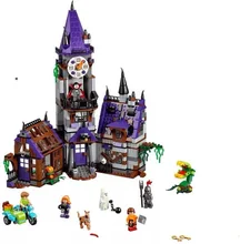 Scooby Doo Mysterious Ghost House Courtyard Building Blocks Model Educational Toy For Children Compatible 75904 Scooby Doo Mysterious Ghost House Courtyard Building Blocks Model Educational Toy For Children Compatible 75904