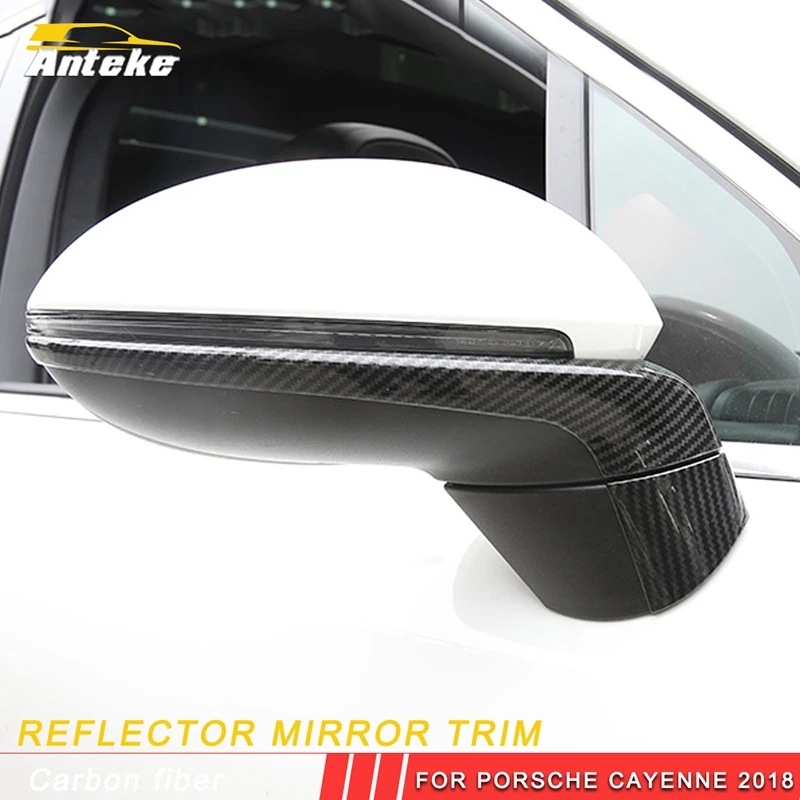 

GELINSI For Porsche Cayenne 2018 Auto Rearview mirror protector trim frame Exterior Accessories Car