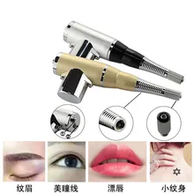 Tattoo Machine Professional Makeup Eyebrow Lip Pen Permanent Makeup Machine Equipment 3D Microblade Tattoo Gun new design k03t professional permanent makeup eyebrow lip tattoo machine kit cosmetic machine pen needles tips