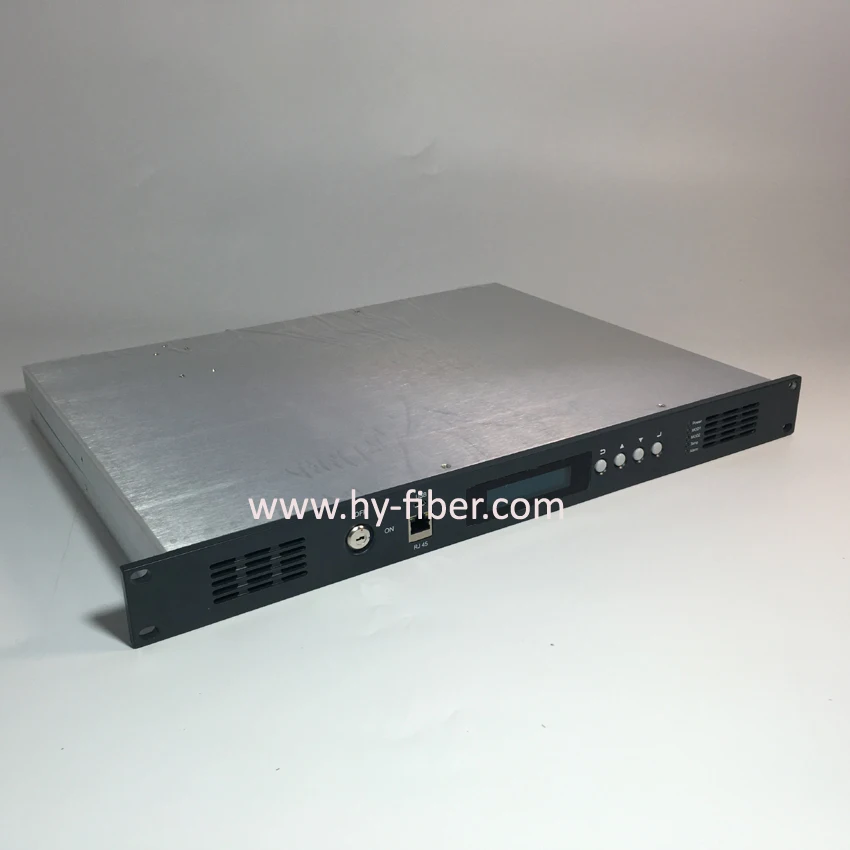 

CATV 1310nm Fiber Optical Transmitter Power 10mW(10dBm) SC/APC Fiber Port Dual Power Supply HY-21-T13P10