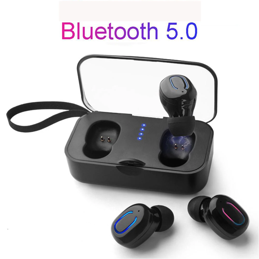 TWS стереонаушники SZILBZ T18S компактные с поддержкой Bluetooth 5 0 и зарядным