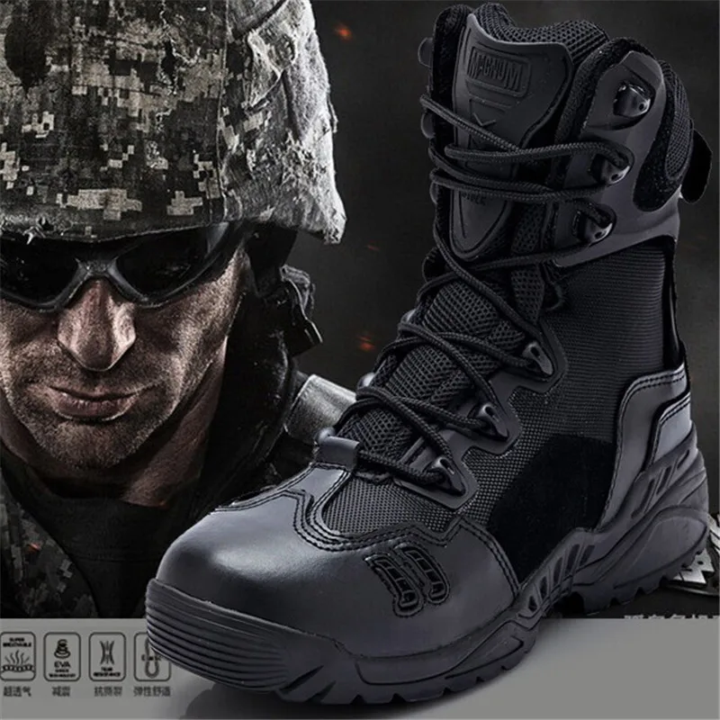 Похожие продукты новые зимние Для мужчин тактические Боевые искусства ботинок для отдыха на открытом воздухе, мужские армейские военные ботинки-дезерты путешествия кожаный походы обувь кроссовки