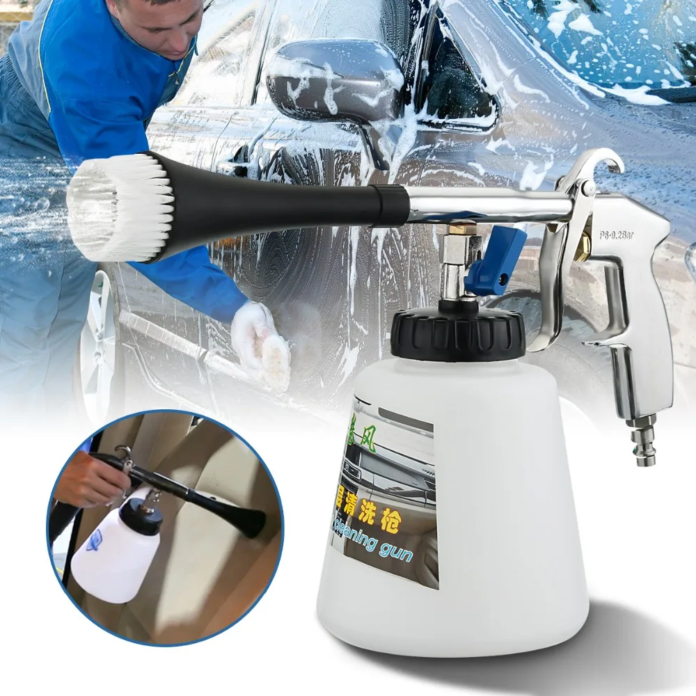 Useful Car Wash Equipment font b Interior b font Deep Cleaning Gun And Brush For Cockpit