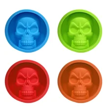 Трехмерная форма для желе, льда, сетки силикона DIY Лето креативный череп в форме футбольного мяча форма для льда шаблон