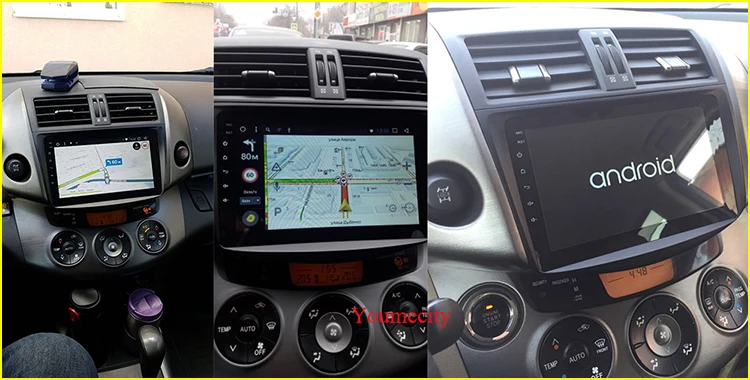 Автомобильный dvd-плеер Youmecity Android 9,0 для Toyota RAV4 Rav 4 2007 2008 2009 2010 2011 2 din 1024*600 gps навигация wifi Восьмиядерный