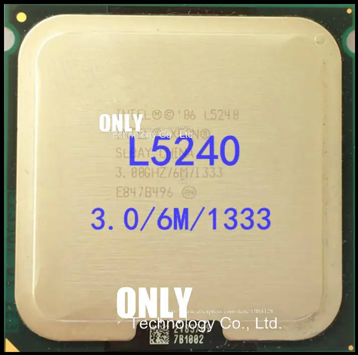 L5240 процессор 3,0 ГГц/LGA771/6 МБ кэш L2/двухъядерный/FSB 1333 МГц/45 нм