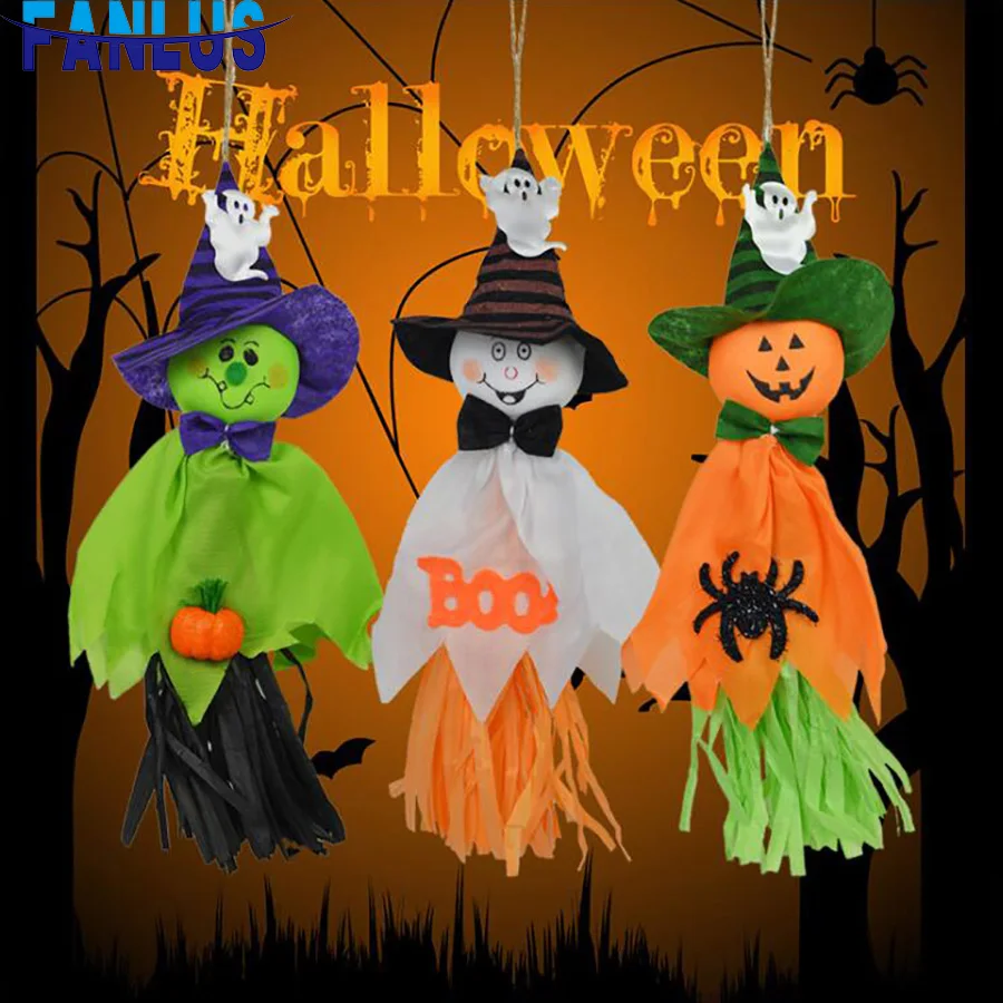 

1pcs Non-woven Fabric Happy Halloween Party Hanging Ornament Decorations Supplies Bachelorette Birthday Party Home Decoration