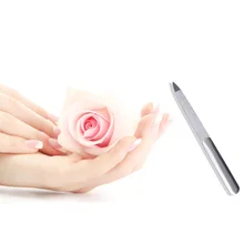 Y& W& F 1 шт. пилочка для ногтей инструменты из нержавеющей стали металлическая пилка маникюрный маржин роговой наждачный узор двойной практичный инструмент для дизайна ногтей