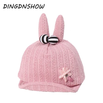 

[DINGDNSHOW] 2019 Brand Baseball Cap Kids Cartoon Ear Cotton Baby Striped Snapbacks Cap for Boys and Girls