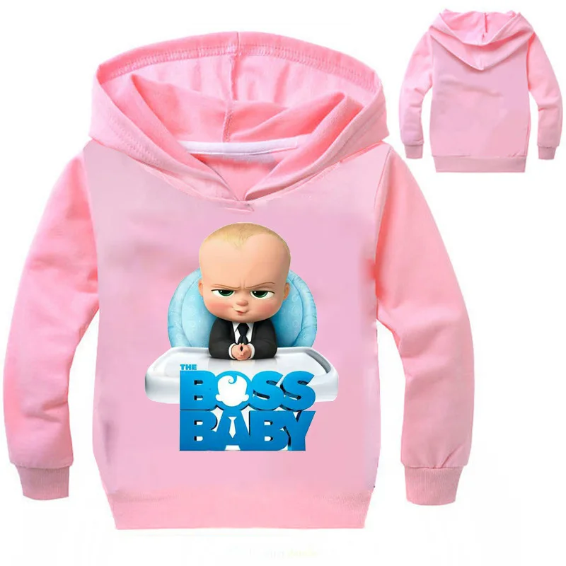 The Boss Baby Cartoon Hoodies Boys Children Kids Tops Sweatshirts Baby Boy's Clothing Cotton Clothes