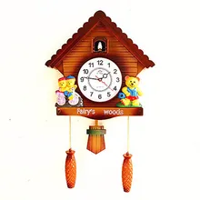 Decoration Art quartz watches Modern living room for creative music clock time European cuckoo cuckoo clock simple f