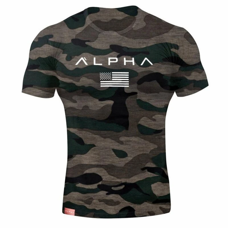 ALPHA maple leaf fashion summer short t shirt men brand clothing cotton comfortable male t-shirt print tshirt men clothing