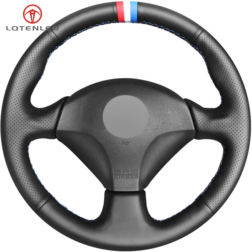 LQTENLEO черный из натуральной кожи DIY автомобиля Руль Обложка для Honda S2000 2000-2008 Acura RSX Тип-S 2005 Civic 2005 Спорт