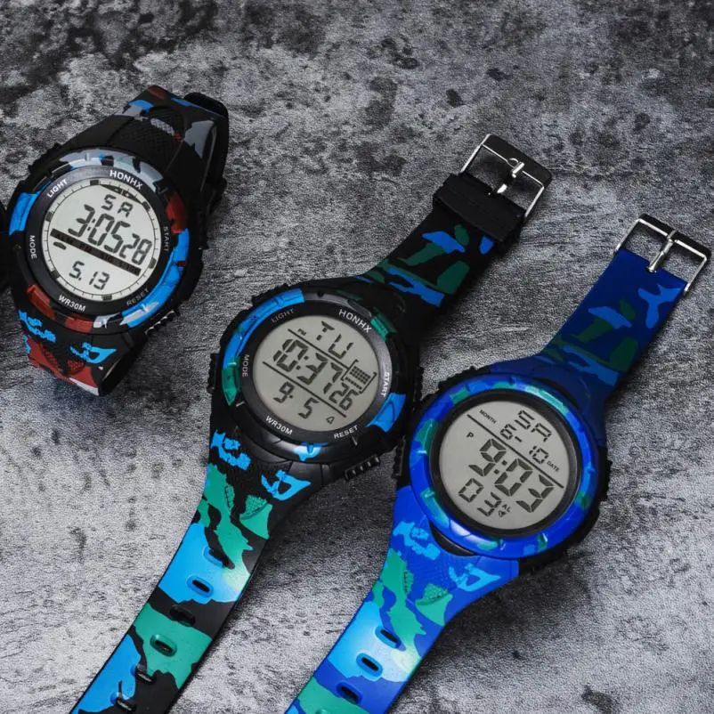 Honhx роскошный бренд для мужчин s спортивные часы для дайвинга 50 м экран резка цифровые светодиодные армейские часы мужские повседневные электронные наручные часы