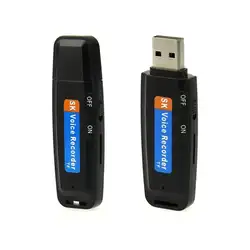 Флеш-накопитель Mini u-диск цифровой аудио диктофон ручка USB флеш-накопитель Поддержка 32 ГБ Micro SD TF