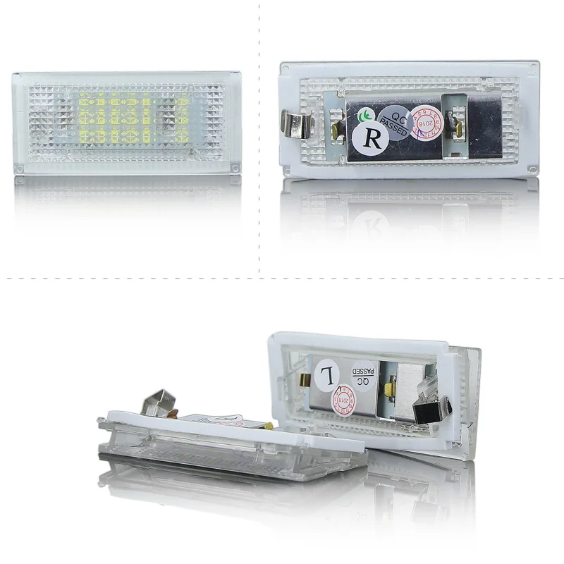 Светодиодный светильник CANBUS для номерного знака, без ошибок, для BMW E46 4D(1998-2003), автомобильный номерной знак, лампа белого цвета, без гипервспышки, 12 В