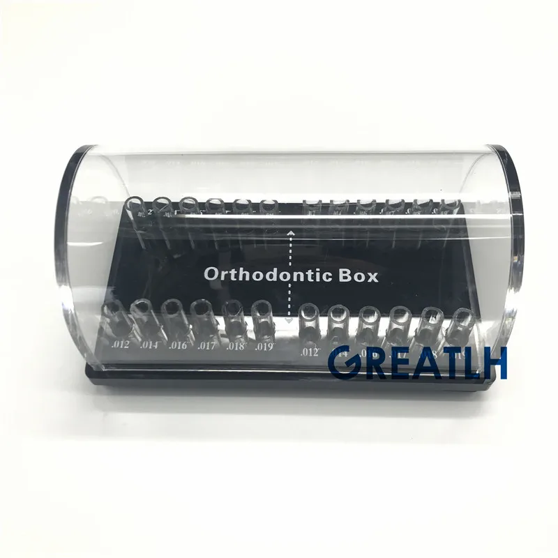 

Dental Orthodontic Round Arch Wire Placing Case Dispenesr tray box Round Archwire Box/CE/ISO
