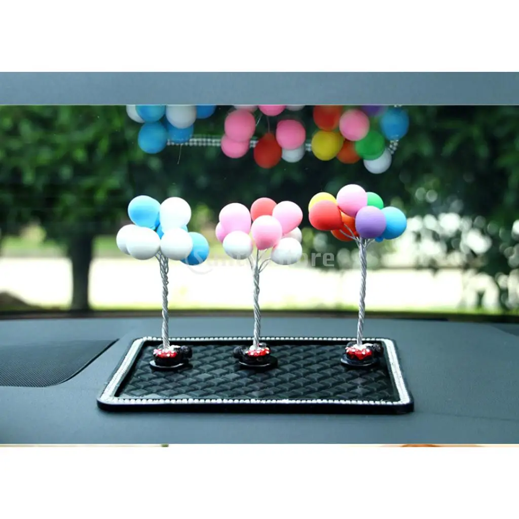 Creative Cute Colorful Balloons Dashboard Decorations Car Home Office Ornaments Best Birthday Holiday Gift