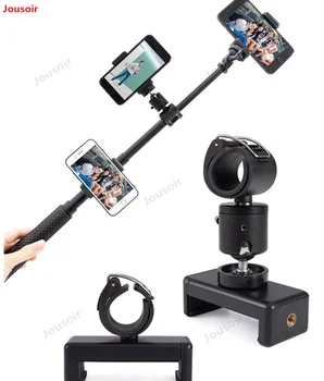 

Mobile phone selfie rod bracket photo Photography multi-function lock seat double seat clip live Accessories T03 NO00DG