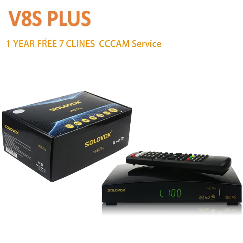 

DVB-S2 V8S Plus Satellite Receiver 1 Year Europe Cccam Clines MPEG4 1080P HD Digital TV Tuner Receptor v8s plus pk v6sSatellite