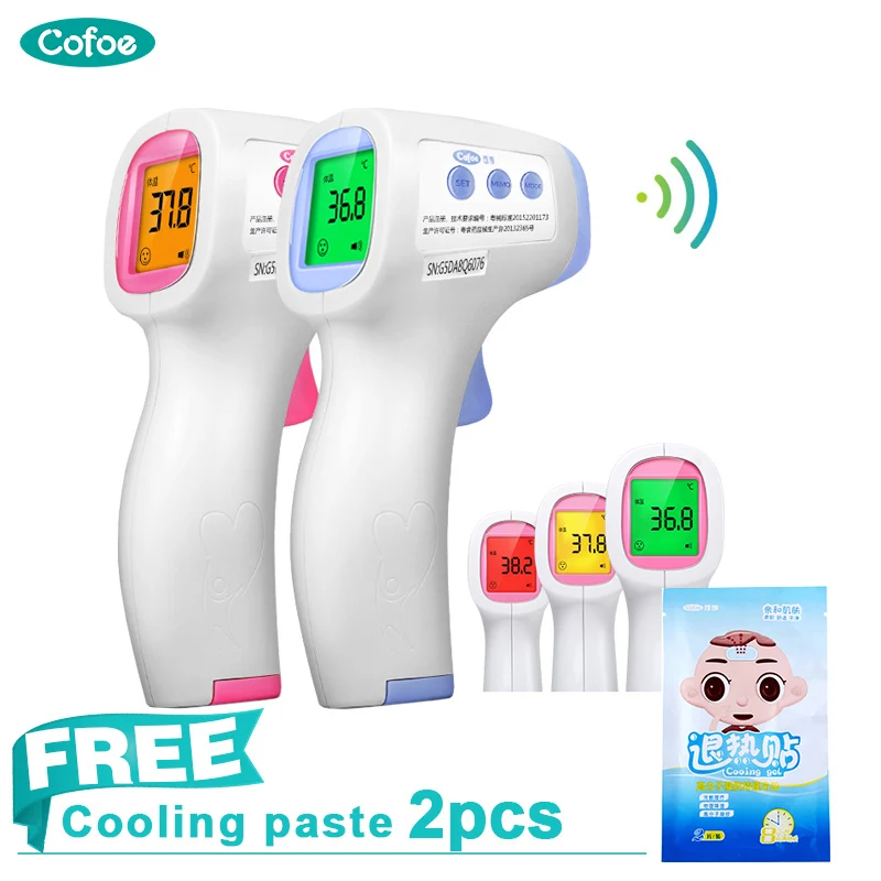 

Cofoe Body Thermometer Non-Contact Medical Termometro Laser Digital Thermometer Baby Forehead LCD IR Adult Ovulation temperature