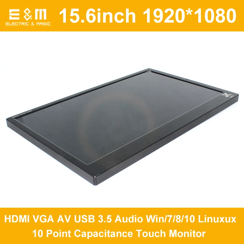 

E&M 16000mAh Battery 15.6 Inch 1920*1080 IPS Capacitance Touch Monitor Display Aerial Screen LCD AD TV HDMI Raspberry Pi 3 Xbox