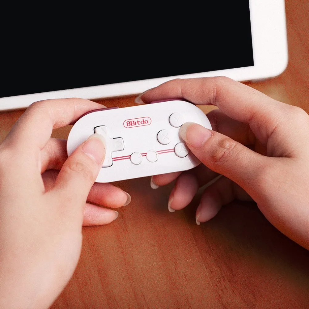 

Mini 8Bitdo ZERO Controller Portable Bluetooth White Wireless GamePad Shutter For iOS/Android Phone for Windows