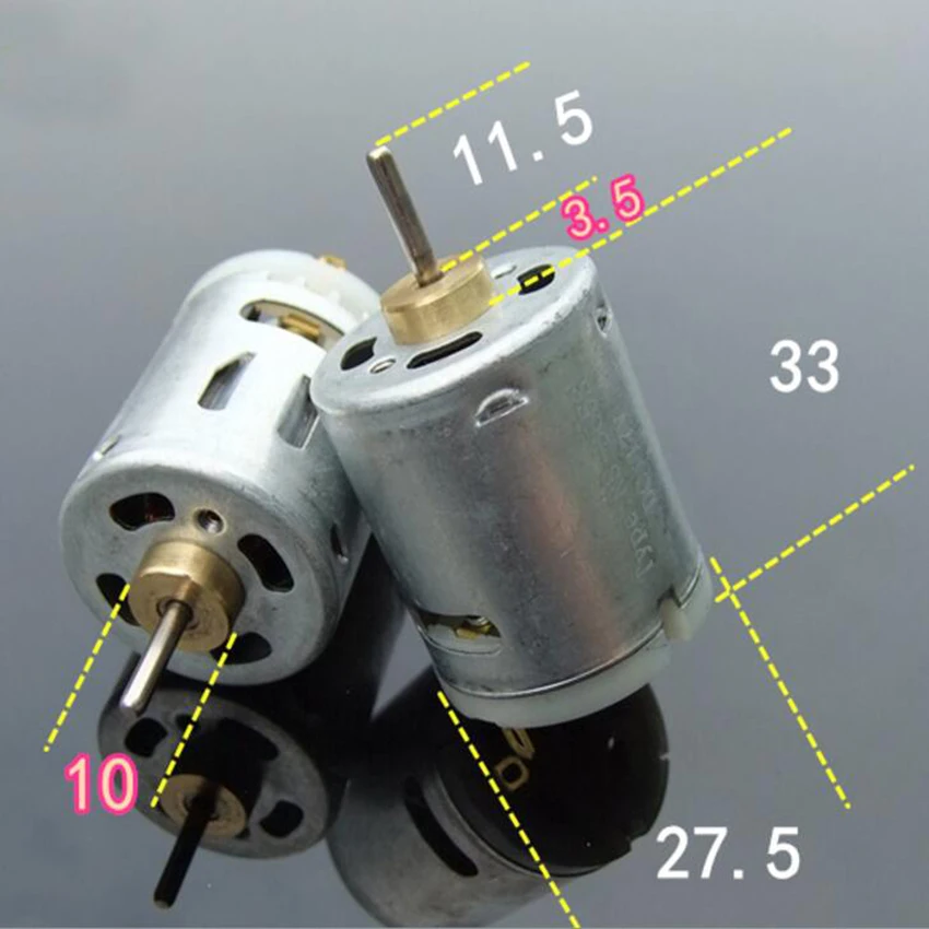 1 шт. модель RS-365S с пьезорезистор DC Высокоскоростной магнитный двигатель 12 В 14700 об/мин 24 В 28000 об/мин