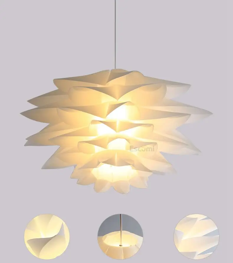 white flower light fixture