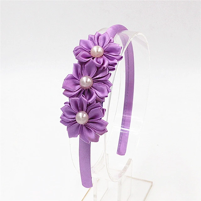 Purple flower 2024 hair band